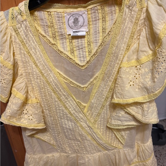 Muche Muchette yellow lace dress one size - Picture 9 of 11
